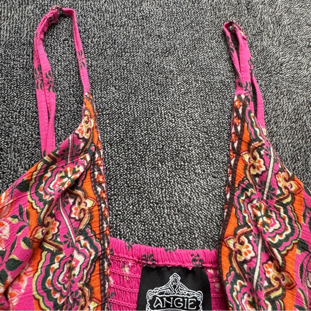 Angie Twist Front Maxi Dress - Fuchsia - Picture 10 of 16